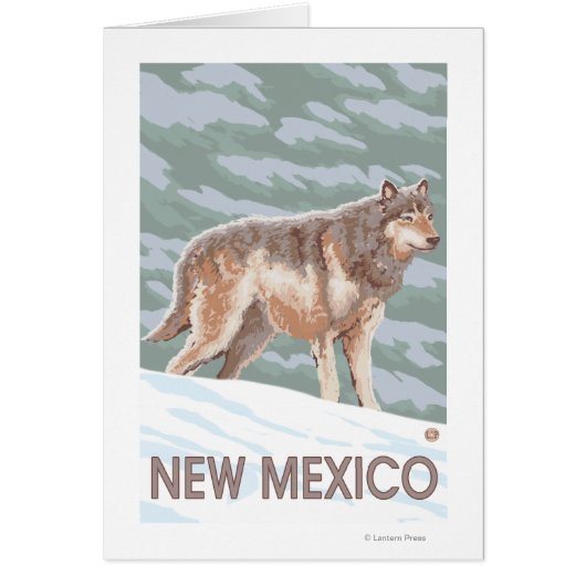 Gray Wolf StandingNew Mexico Cards (Front)