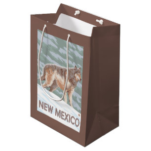 Gray Wolf StandingNew Mexico Medium Gift Bag