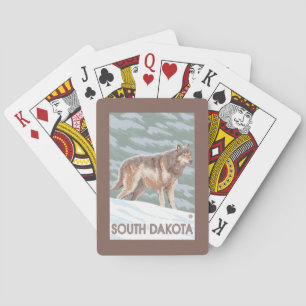 Gray Wolf StandingSouth Dakota Poker Cards