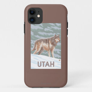 Gray Wolf StandingUtah iPhone 11 Case