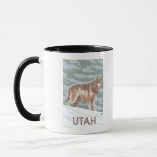 Gray Wolf StandingUtah Mug