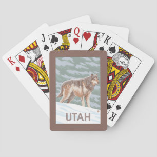 Gray Wolf StandingUtah Poker Cards