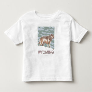 Gray Wolf StandingWyoming Toddler T-shirt