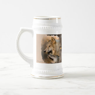 Gray Wolves Beer Stein
