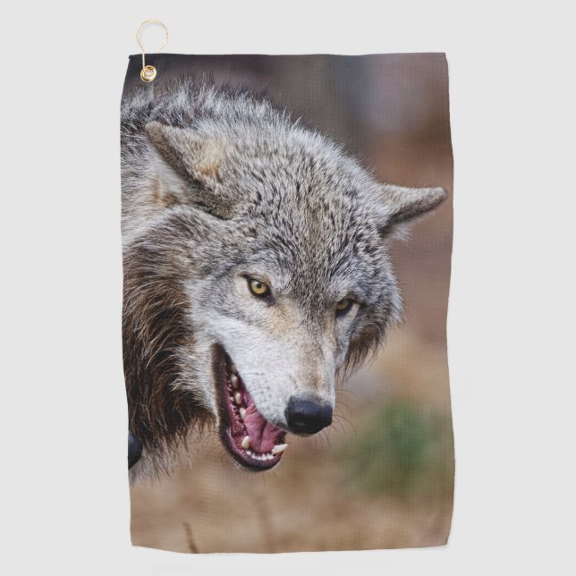 Gray Wolves  Golf Towel (Front)