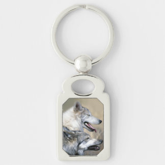 Gray Wolves Keychain