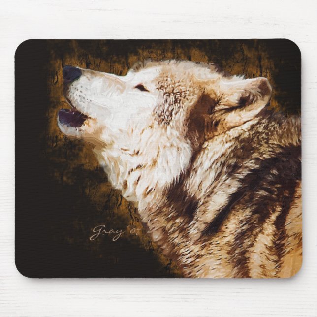 Gray Wolves of Yellowstone Mouse Pad (Front)