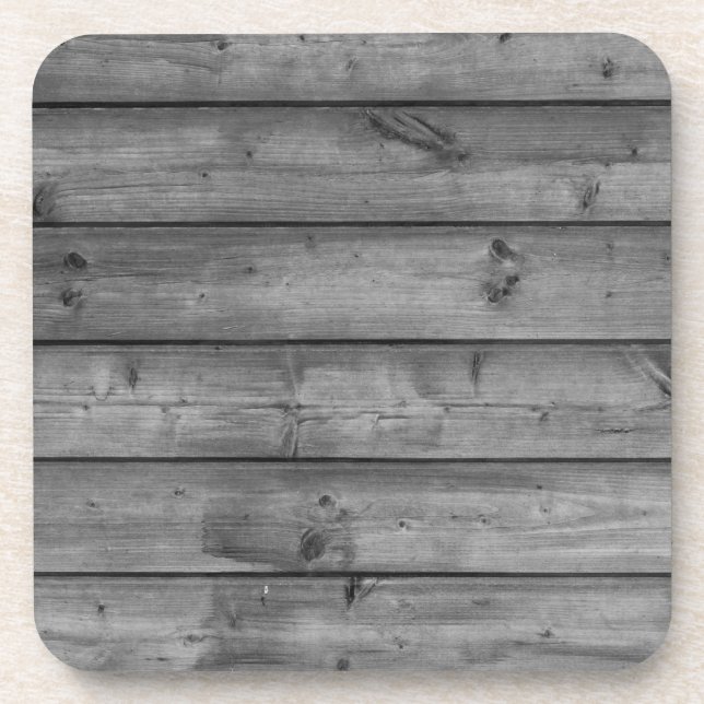 gray wood boards coaster set (Front)