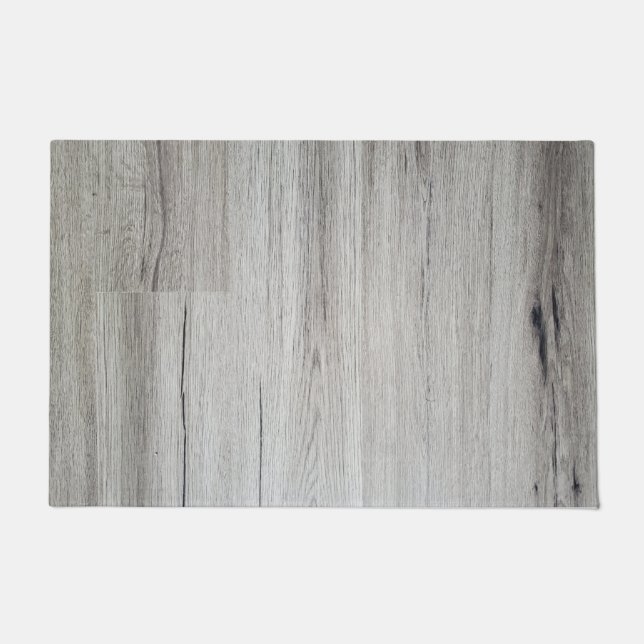 Gray Wood Floor Planks Doormat (Front)