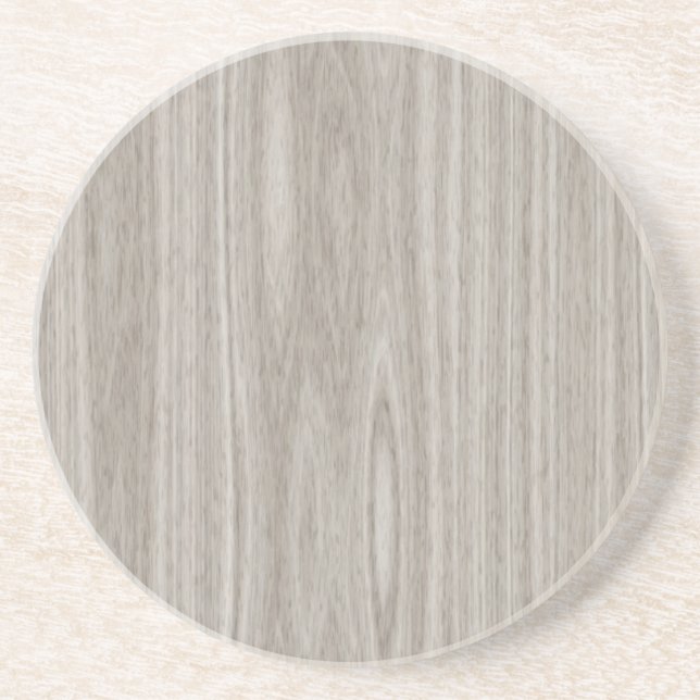 Gray Wood Grain Coaster (Front)