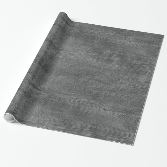gray wood pattern wrapping paper (Unrolled)