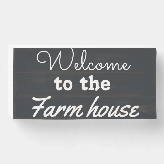 Gray Wooden Box Sign Zazzle