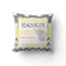 Gray Yellow Elephant Baby Announcement Pillow