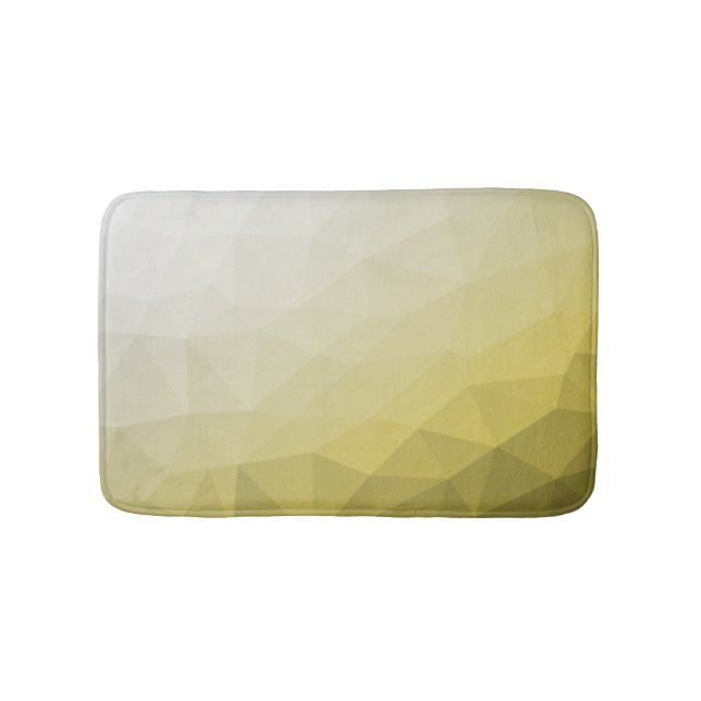 Gray Yellow ombre Mesh cool elegant Pattern Bath Mat (Front)