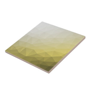 Gray Yellow ombre Mesh cool elegant Pattern Ceramic Tile