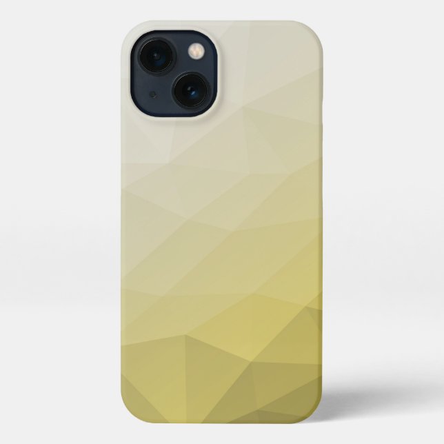 Gray Yellow ombre Mesh cool elegant Pattern iPhone Case (Back)