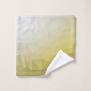 Gray Yellow ombre Mesh cool elegant Pattern Wash Cloth