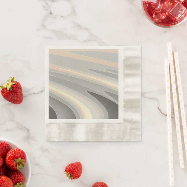 gray yellow pink waves napkins (Insitu)