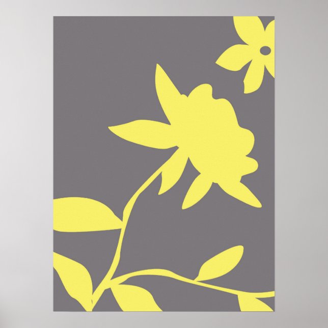 Gray & Yellow Poster (Front)