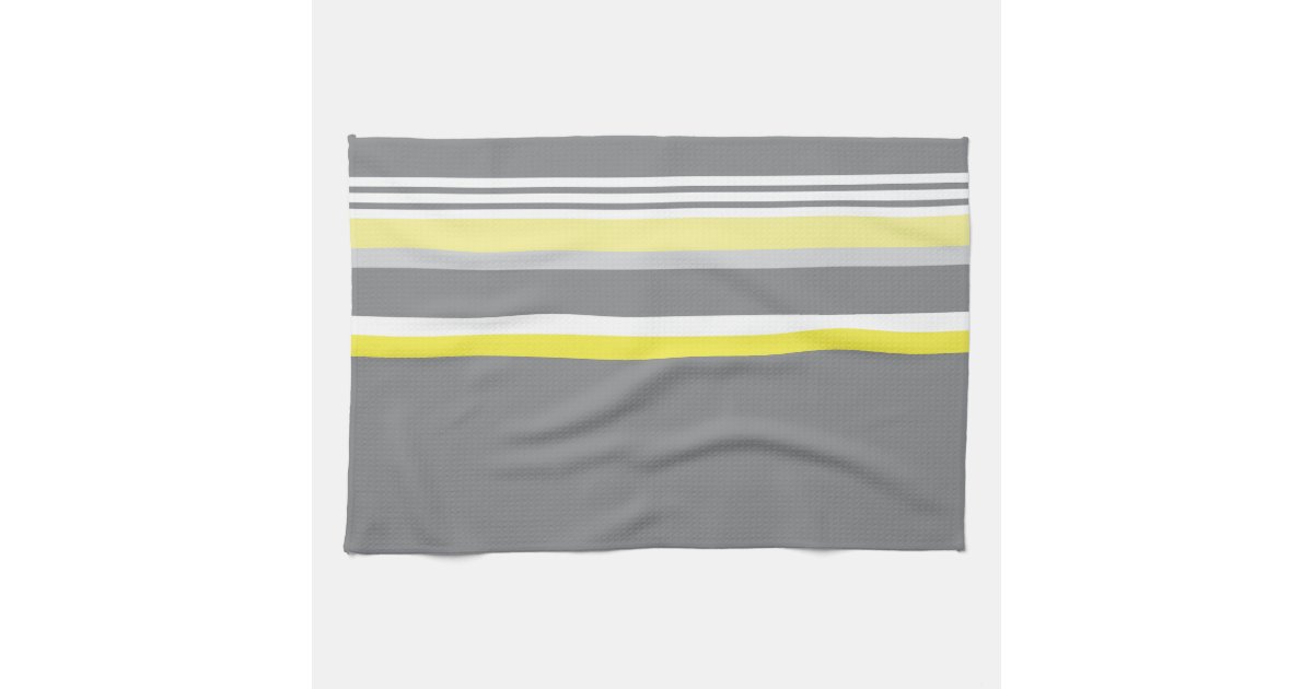 Gray (Yellow stripe) Hand Towel