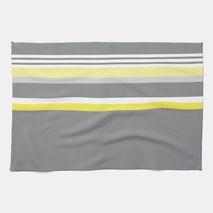 Gray (Yellow stripe) Kitchen Towel