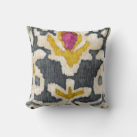 Gray & Yellow Tribal Ikat