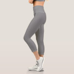 Gray Yoga  Capri Leggings for Women's<br><div class="desc">Women's capris leggings are a versatile, comfortable, and practical choice for yoga, running, or any other workout. This gray workout outfit is made of high-quality fabric that is breathable and stretchy, this legging fits snugly and moves with you. Available in different sizes and colors, it is perfect for women of...</div>