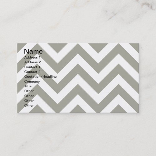 Gray Zig Zag Chevrons Pattern Business Card Templates