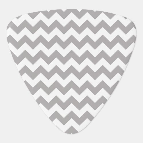 Gray Zigzag Gray Chevron Geometric Pattern Guitar Pick