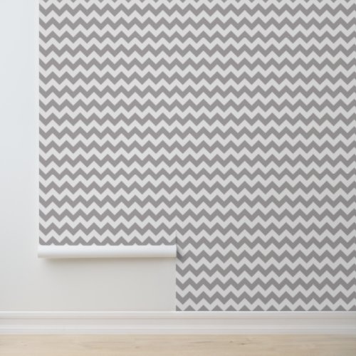 Gray Zigzag Gray Chevron Geometric Pattern Wallpaper