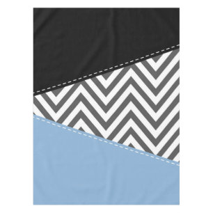 Gray Zigzag, Gray Chevron, Zigzag Pattern, Blue Tablecloth