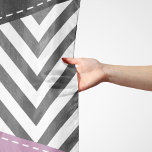 Gray Zigzag, Gray Chevron, Zigzag Pattern, Purple Scarf<br><div class="desc">Elegant,  stylish and sophisticated zigzag (chevron) pattern in gray and white color with purple and black patches of color. Modern and trendy gift,  perfect for the zigzag lover in your life.</div>