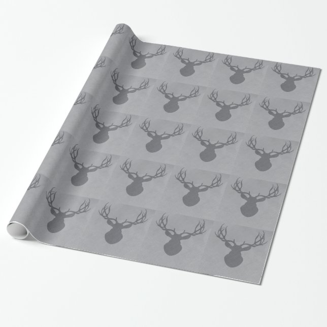 graydeer.png wrapping paper (Unrolled)