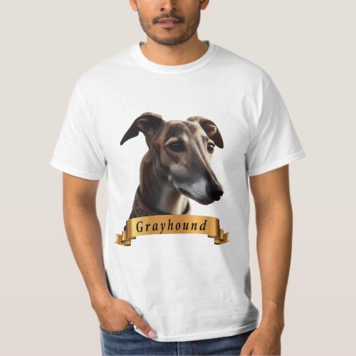 Grayhound love friendly cute sweet dog T_Shirt