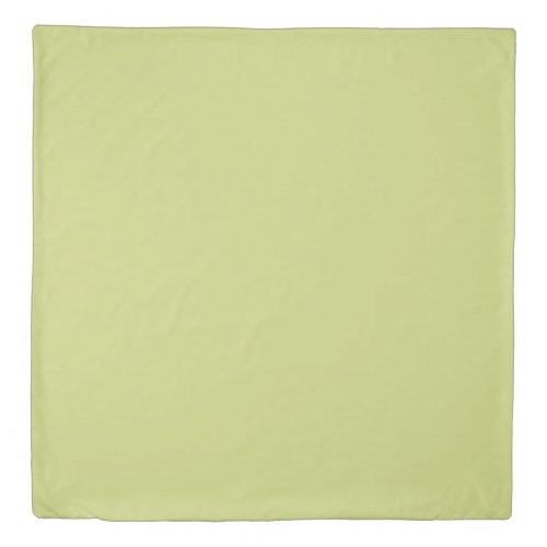  Grayish apple green solid color  Duvet Cover