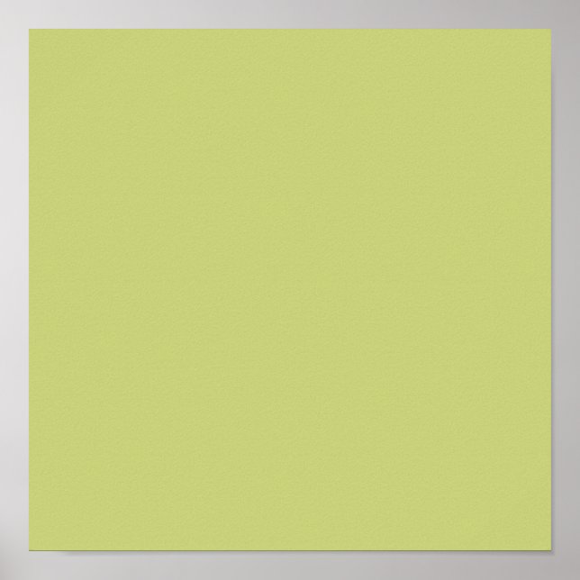  Grayish apple green (solid color)  Poster (Front)