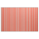 Grayish Gray Green Line Stripes On Red  Fabric