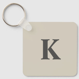 Grayish personalized keychain