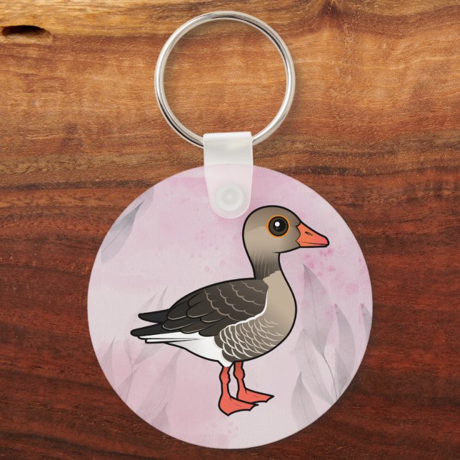 Graylag Goose Keychain (Front)