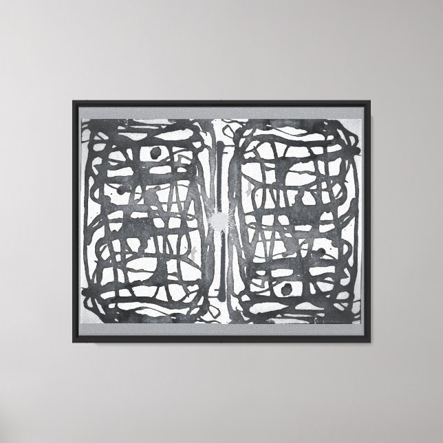 Grayness within the Threads of Life Canvas Print (Front)