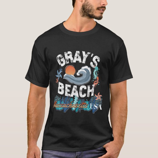 Gray's Beach, Massachusetts T-Shirt (Front)