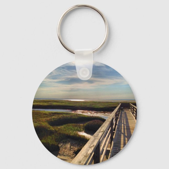 Grays Beach on Cape Cod Keychain (Front)