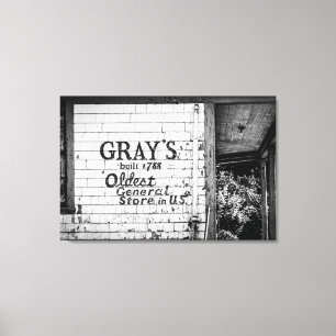 Gray's General Store Canvas Print