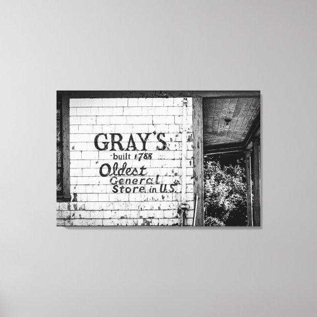 Gray's General Store Canvas Print (Front)
