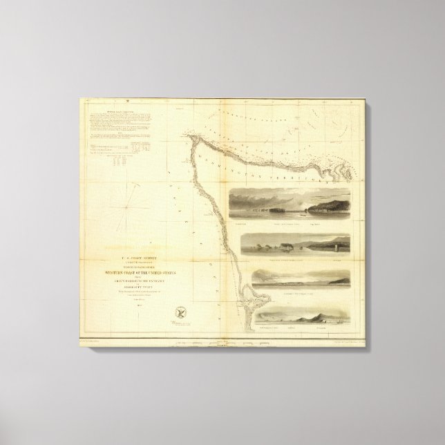 Gray's Harbor Admiralty Inlet Canvas Print (Front)