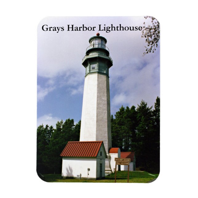 Grays Harbor Lighthouse, Washington Magnet (Vertical)