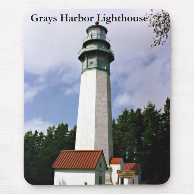 Grays Harbor Lighthouse, Washington Mousepad (Front)
