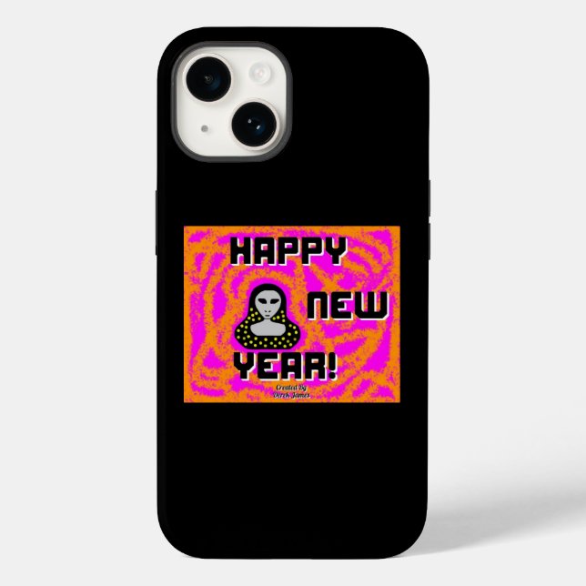 Grays New Year Wishes Apple iPhone 14 Case (Back)