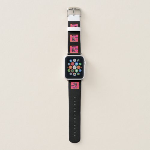 Grays New Year Wishes Apple Watch Band