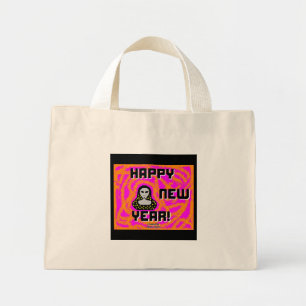 Grays New Year Wishes Tiny Tote Bag